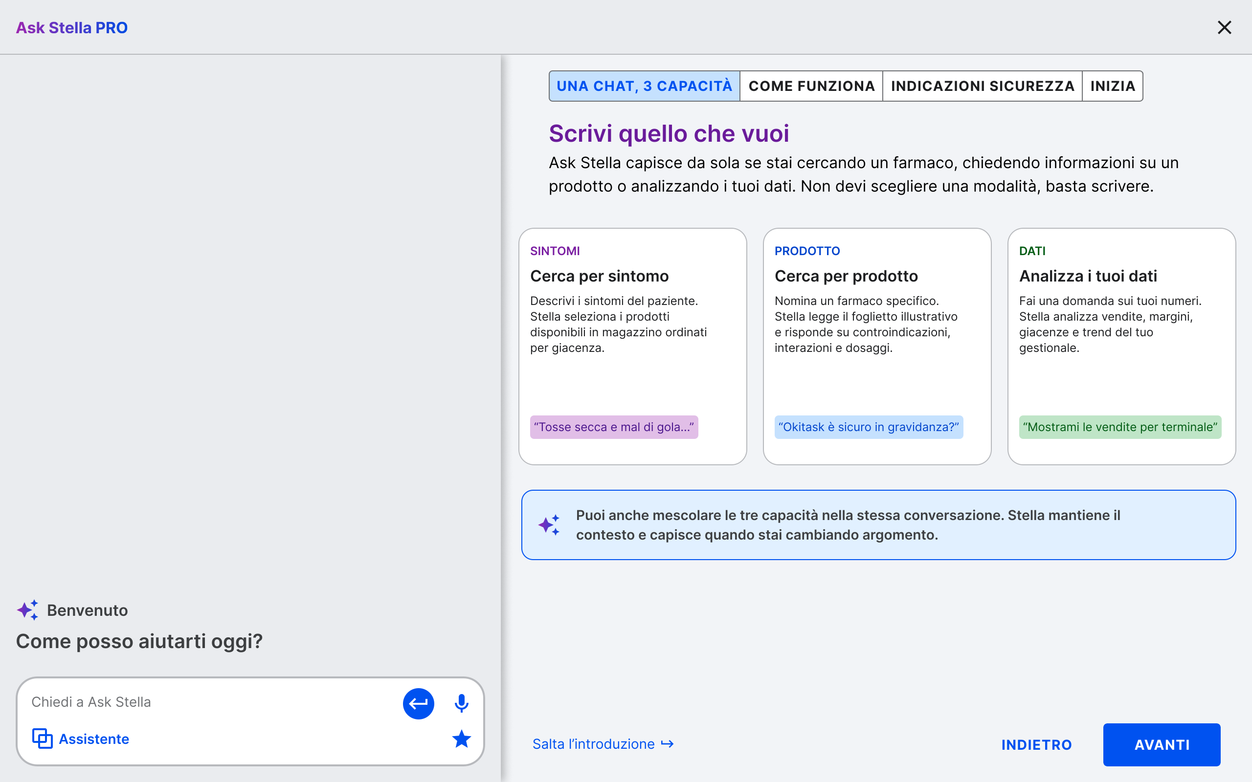 Onboarding step 1